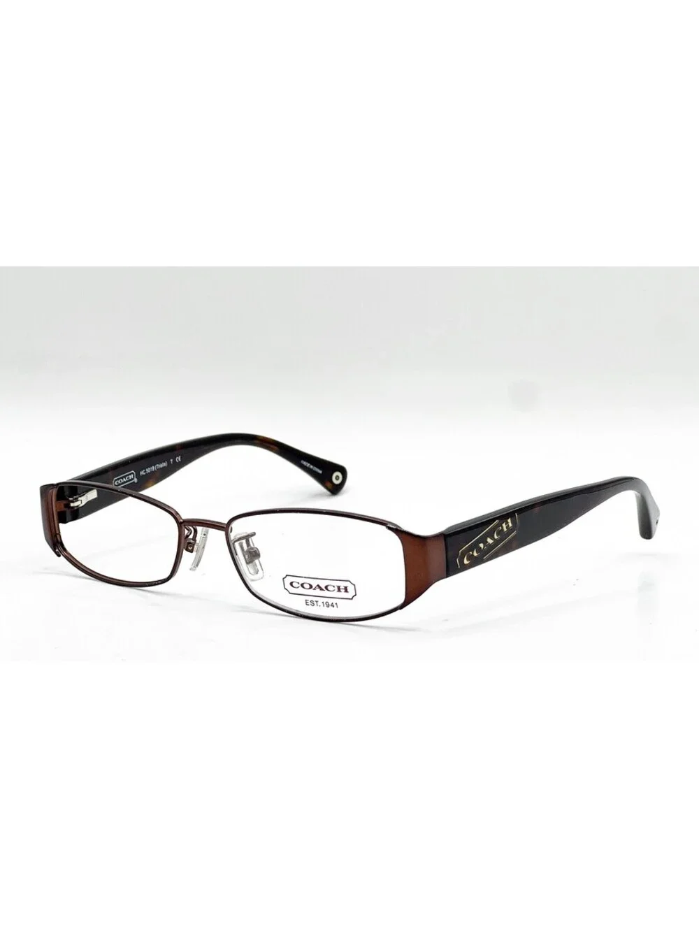 Coach HC 5019 9076 Satin Brown Full Rim Authentic Eyeglass Frames 52-16-135